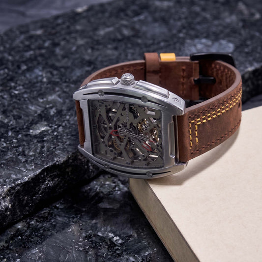 ROAN Premium Contrast-Stitch Genuine Leather Strap for CIGA Design