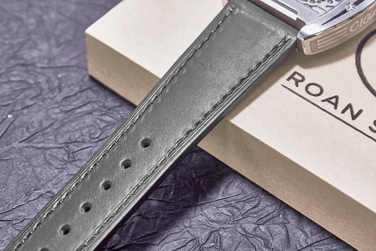 ROAN Straps | Green Italian Leather Watch Strap with Silver Pin Buckle - Handmade Artisanal Watch Band (20mm 22mm 24mm)