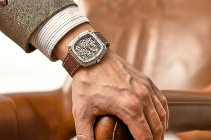 ROAN Straps  |  Dark Brown French goat leather strap -  Genuine Vintage Pull-up Leather Strap（18mm 20mm 22mm 24mm)