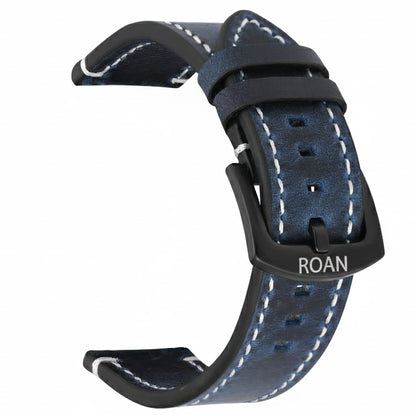 ROAN Straps | Tan Brown Italian Leather Watch Strap - Vintage Retro Design with Modern Craftsmanship（18mm 19mm 20mm 21mm 22mm 24mm)