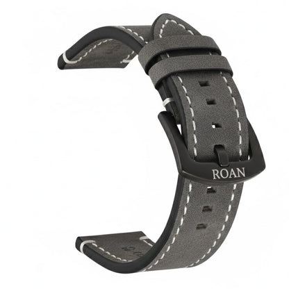 ROAN Straps | Tan Brown Italian Leather Watch Strap - Vintage Retro Design with Modern Craftsmanship（18mm 19mm 20mm 21mm 22mm 24mm)