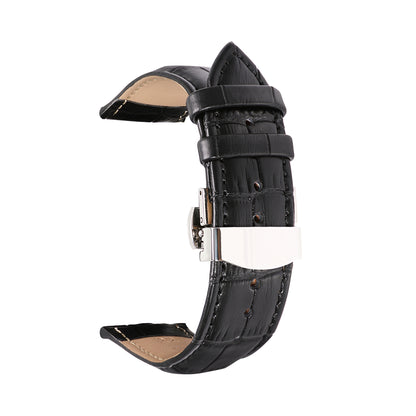 ROAN Heritage Alligator Grain Leather Strap with Deployant Clasp