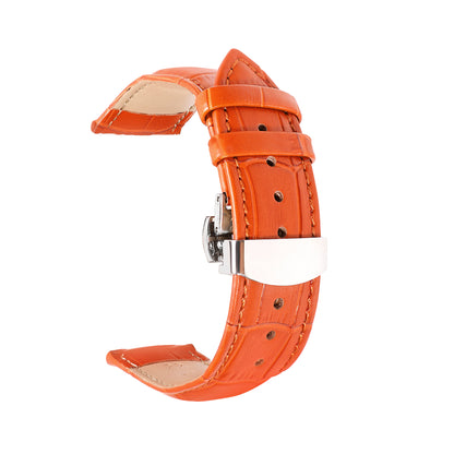 ROAN Heritage Alligator Grain Leather Strap with Deployant Clasp
