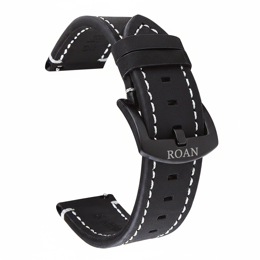 ROAN Straps | Tan Brown Italian Leather Watch Strap - Vintage Retro Design with Modern Craftsmanship（18mm 19mm 20mm 21mm 22mm 24mm)