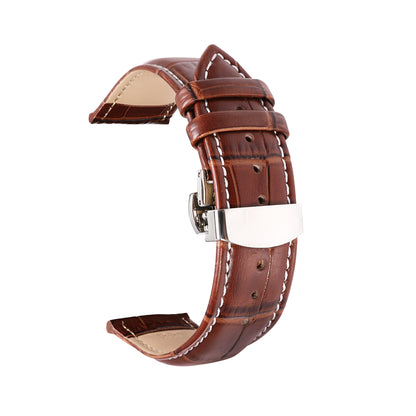 ROAN Heritage Alligator Grain Leather Strap with Deployant Clasp