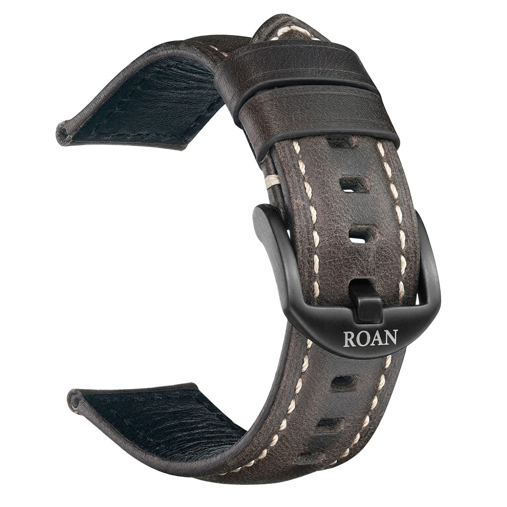 ROAN Straps  |  Army Green Italian Calfskin Watch Strap - Artisan Tanned & Hand-Finished（18mm 19mm 20mm 21mm 22mm）