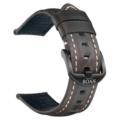 ROAN Straps  |  Army Green Italian Calfskin Watch Strap - Artisan Tanned & Hand-Finished（18mm 19mm 20mm 21mm 22mm）