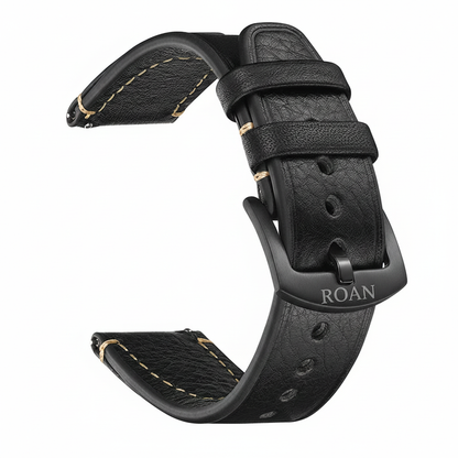 ROAN Straps  |  Dark Brown Crazy Horse Leather Watch Strap - Genuine Vintage Pull-up Leather Strap（18mm 20mm 22mm 24mm)