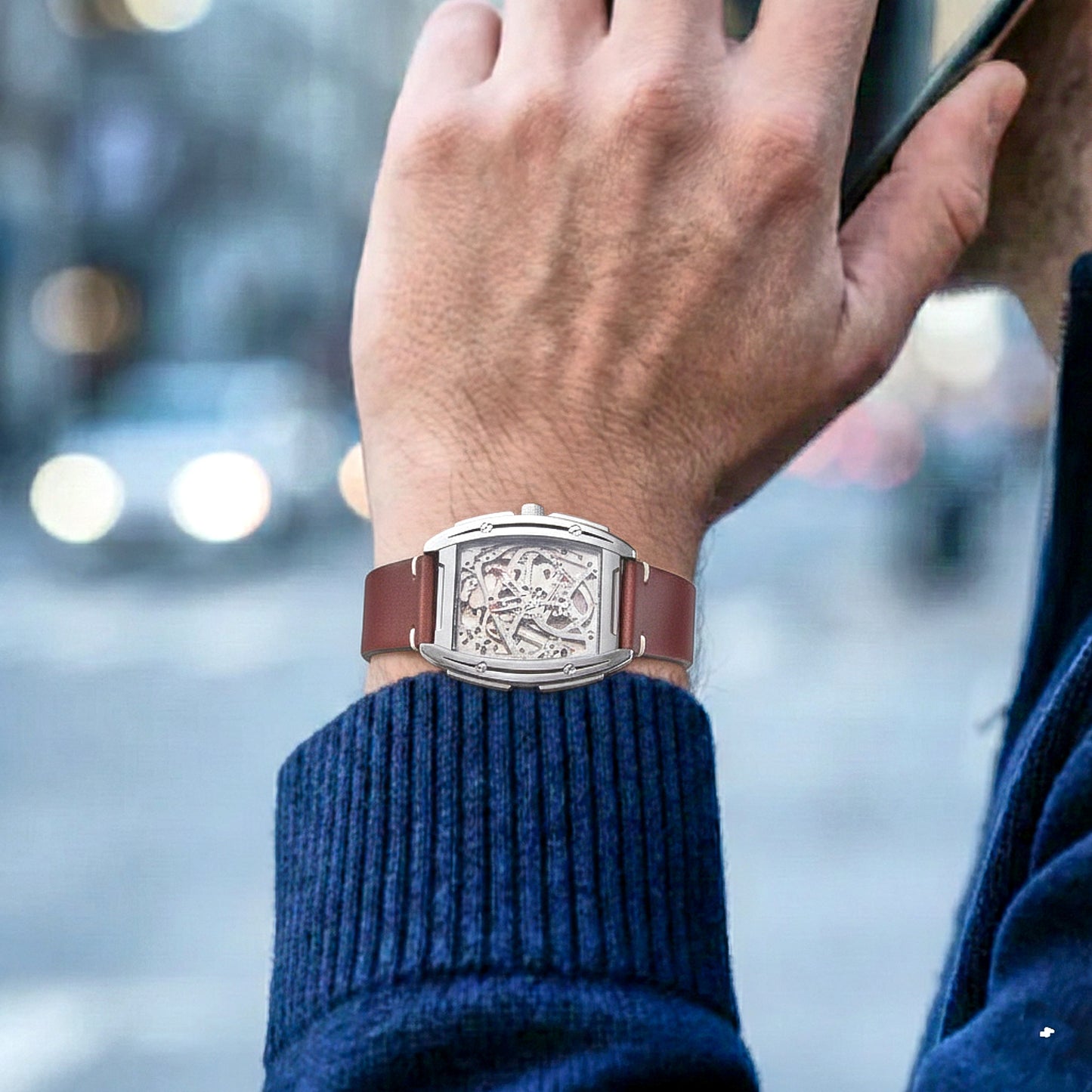 ROAN Straps | Wine Red Handmade Crazy Horse Leather Watch Strap,Vintage Genuine Leather Band（ 18mm 19mm 20mm 21mm 22mm 24mm）