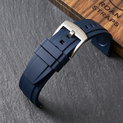 ROAN STRAPS | Pro-Vent Aerospace-Grade FKM Rubber Watch Band - Signal Solar Orange (20mm, 22mm)