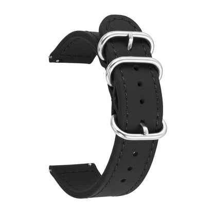 ROAN Straps | Handmade  Brown Italian Leather Watch Strap with Black Pin Buckle - Retro rugged aesthetic design (18mm 20mm 22mm)
