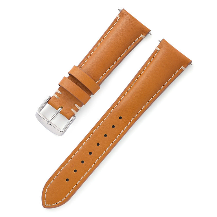 ROAN Vintage Forest Green Leather Watch Strap - Handstitched Italian Calfskin Band with 316L Stainless Steel Buckle