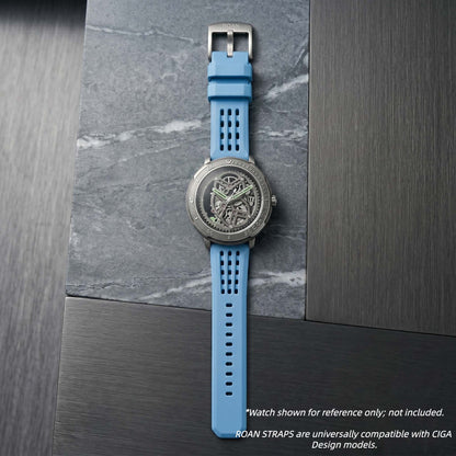 ROANSTRAPS | Pro-Vent FKM Strap & Custom Engraving（Light Blue）