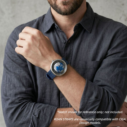 ROANSTRAPS | "Dual-Track Abyss" - Premium FKM Rubber Watch Strap