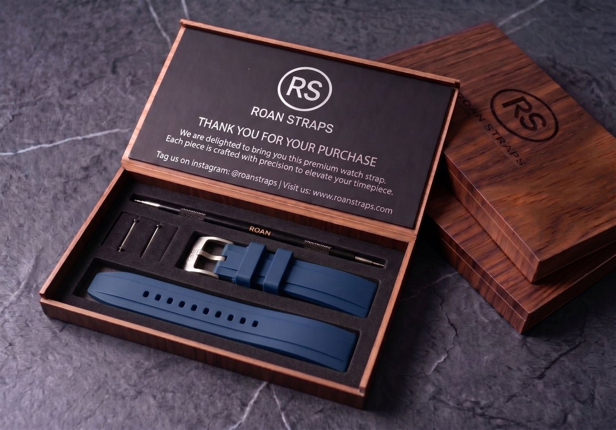 ROANSTRAPS | "Sunset Horizon" - Minimalist FKM Rubber Watch Strap