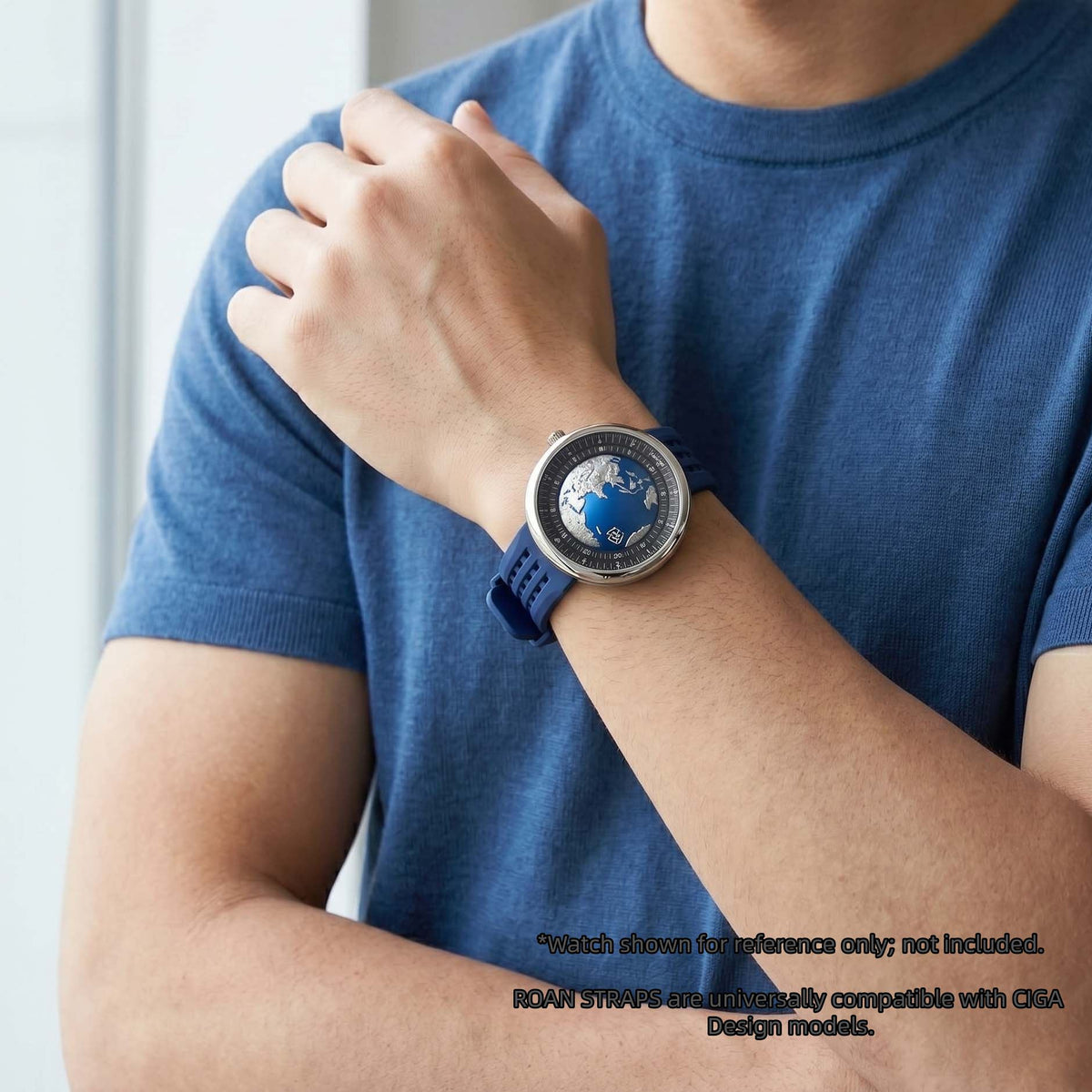 ROANSTRAPS | Pro-Vent FKM Strap & Custom Engraving（Blue）