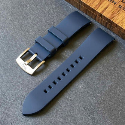 ROANSTRAPS | "Ocean Flow" - Premium FKM Rubber Watch Strap, Grade 5 Titanium Hardware (Custom Engraving Included)