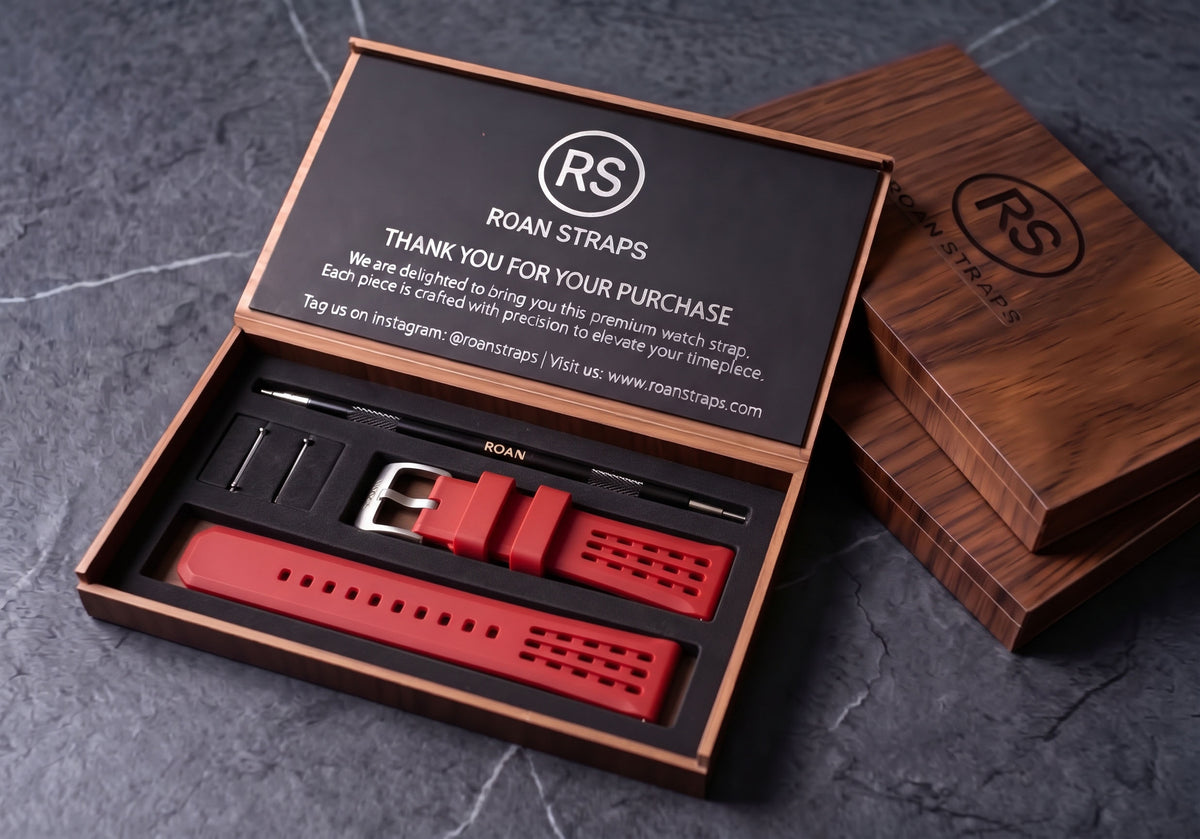 ROANSTRAPS | Pro-Vent FKM Strap & Custom Engraving（Red）