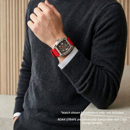 ROANSTRAPS | "Crimson" - Premium FKM Rubber Watch Strap