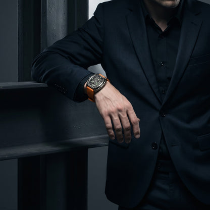 ROANSTRAPS | "Dual-Track Ignition" - Premium FKM Rubber Watch Strap, Grade 5 Titanium Hardware (Custom Engraving Included)