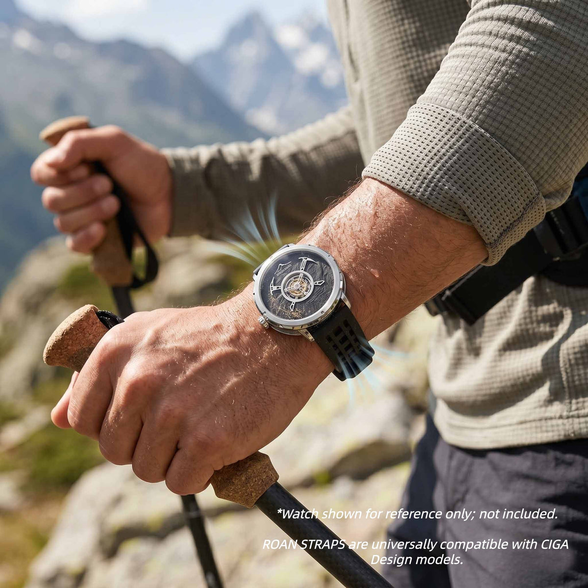 ROANSTRAPS | Pro-Vent FKM Strap & Custom Engraving（Black）