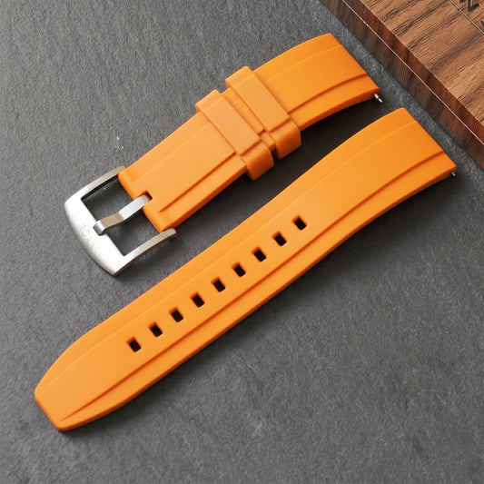 ROANSTRAPS | „Crimson Power“ – Markantes FKM Kautschuk Uhrenarmband, Grade 5 Titan Hardware (inklusive Gravur nach Wunsch)