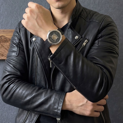 ROANSTRAPS | "Dual-Track Stealth" - Premium FKM Rubber Watch Strap, Grade 5 Titanium Hardware (Custom Engraving Included)