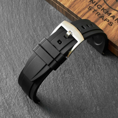 ROANSTRAPS | "Crimson Power" - Bold FKM Rubber Watch Strap, Grade 5 Titanium Hardware (Custom Engraving Included)