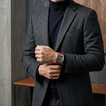 ROANSTRAPS | "Dual-Track Velocity" - Premium FKM Rubber Watch Strap, Grade 5 Titanium Hardware (Custom Engraving Included)