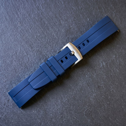 ROANSTRAPS | "Dual-Track Abyss" - Premium FKM Rubber Watch Strap, Grade 5 Titanium Hardware (Custom Engraving Included)