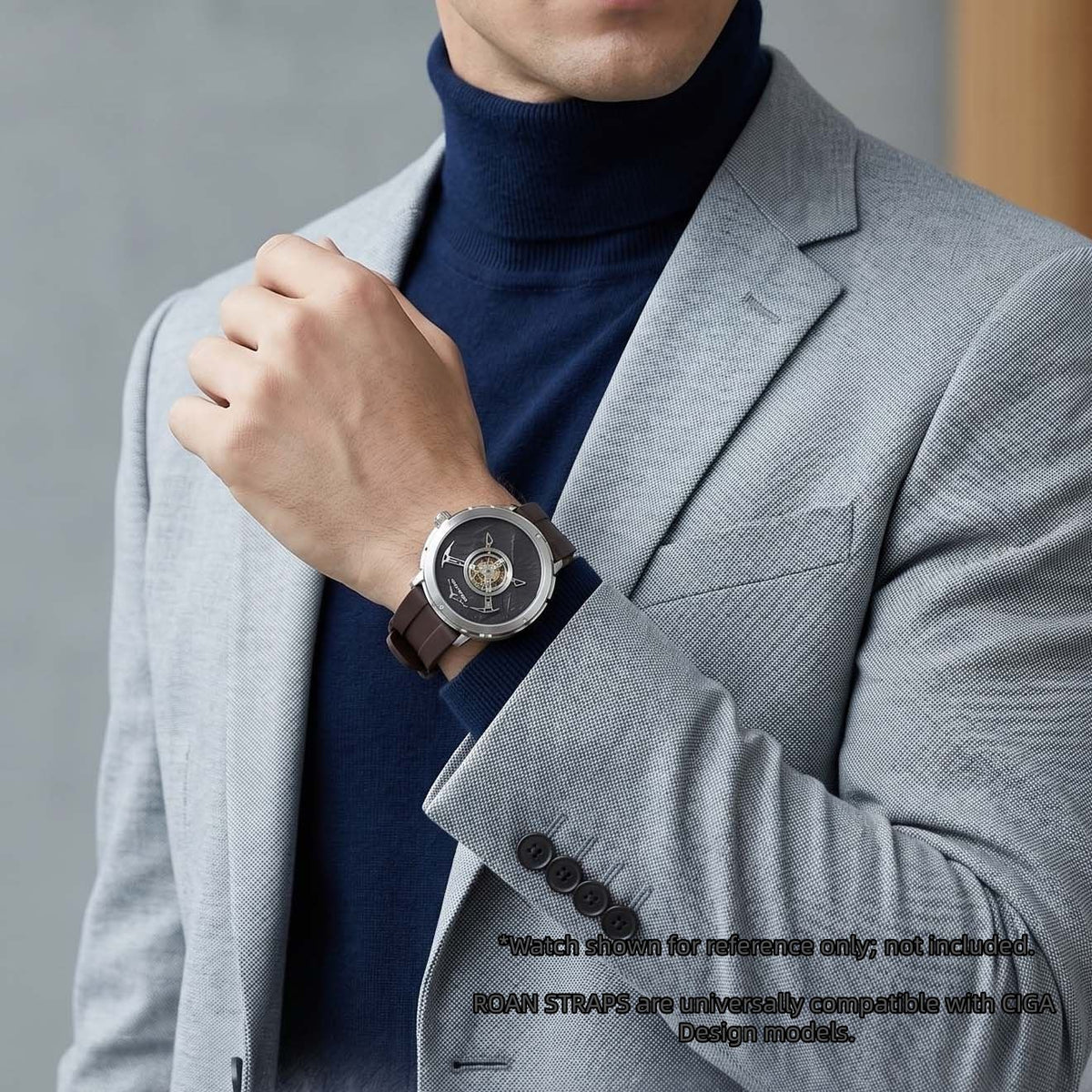 ROANSTRAPS | "Dual-Track Saddle" - Premium FKM Rubber Watch Strap