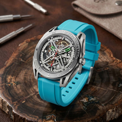 ROANSTRAPS | "Tiffany Vitality" - Minimalist FKM Rubber Watch Strap, Grade 5 Titanium Hardware (Custom Engraving Included)