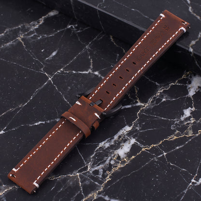 ROAN Saddle Brown Leather Watch Strap