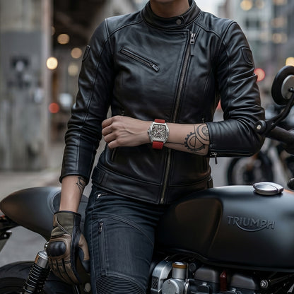 ROANSTRAPS | "Velocity Grid" - Premium FKM Rubber Watch Strap, Grade 5 Titanium Hardware (Custom Engraving Included)