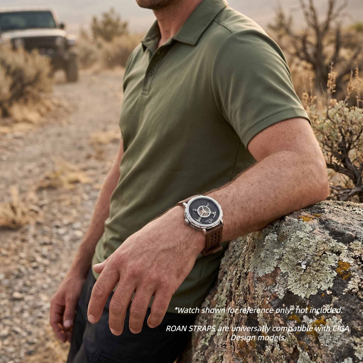 ROAN Straps | Kaffee Fluorkautschukarmband der Spitzenklasse mit FMK-Qualität – dichtes Aushöhlungsdesign im Matrix-Stil – atmungsaktives, wasserdichtes, staubdichtes FKM-Fluorelastomer-Uhrenarmband (18 mm, 19 mm, 20 mm, 21 mm, 22 mm, 24 mm)