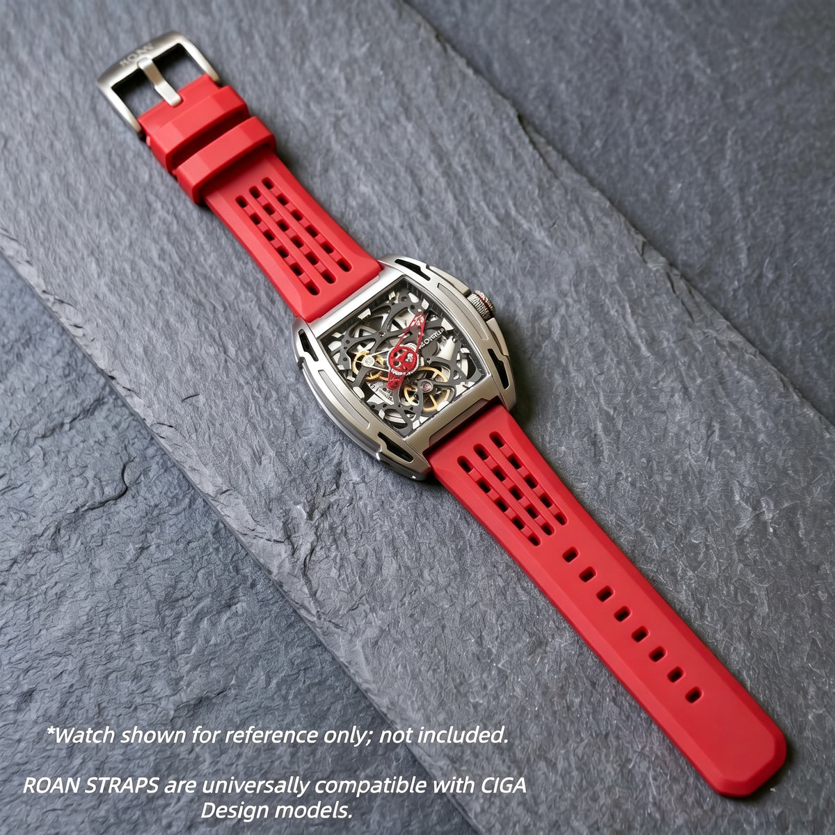ROANSTRAPS | Pro-Vent FKM Strap & Custom Engraving（Red）