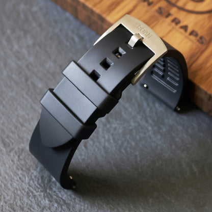 ROANSTRAPS | "Forest" - Premium FKM Rubber Watch Strap, Grade 5 Titanium Hardware (Custom Engraving Included)