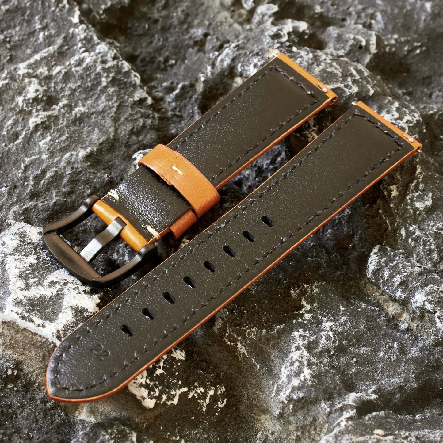 ROAN Straps | Italian Calfskin - Matte Black Hardware