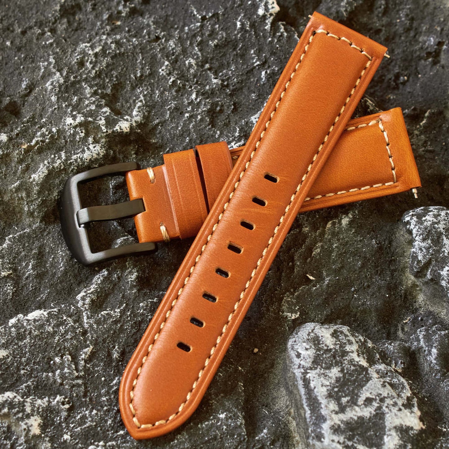 ROAN Straps | Italian Calfskin - Matte Black Hardware
