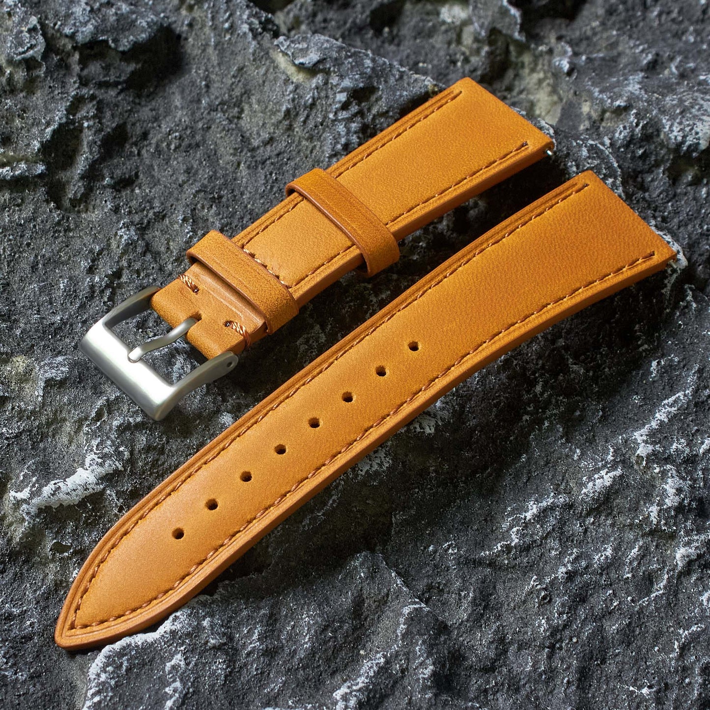 ROAN Overland Stitch Leather Strap (Tailored for CIGA Design)