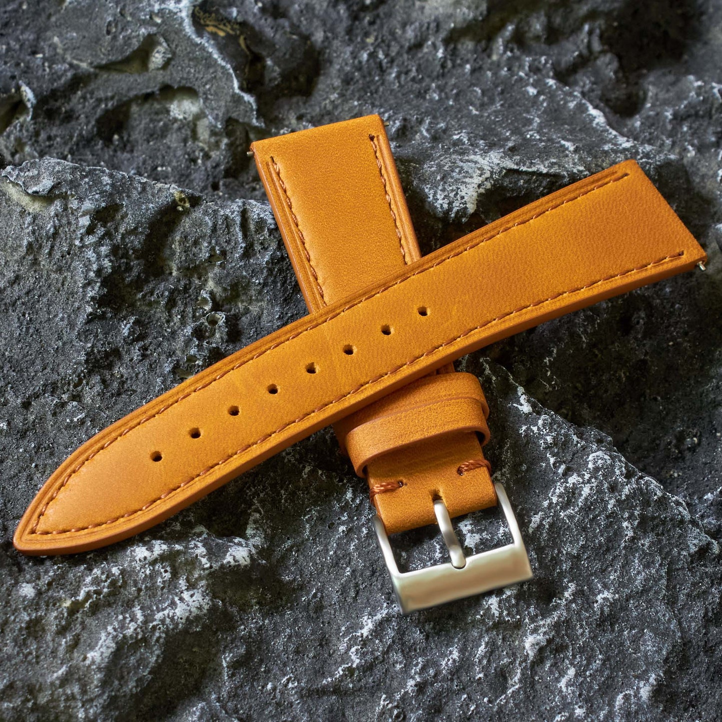 ROAN Overland Stitch Leather Strap (Tailored for CIGA Design)