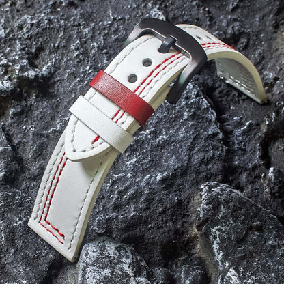 ROAN Premium Contrast-Stitch Genuine Leather Strap for CIGA Design B