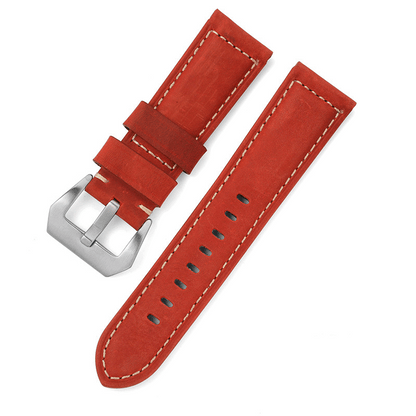 ROAN Straps | Handmade  Blue Italian Leather Watch Strap - Premium Artisanal Watch Band (20mm 22mm 24mm)