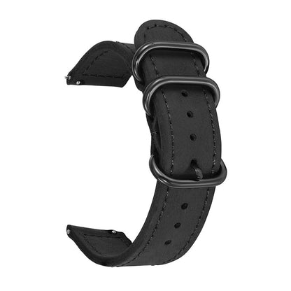 ROAN Straps | Handmade  Brown Italian Leather Watch Strap with Black Pin Buckle - Retro rugged aesthetic design (18mm 20mm 22mm)