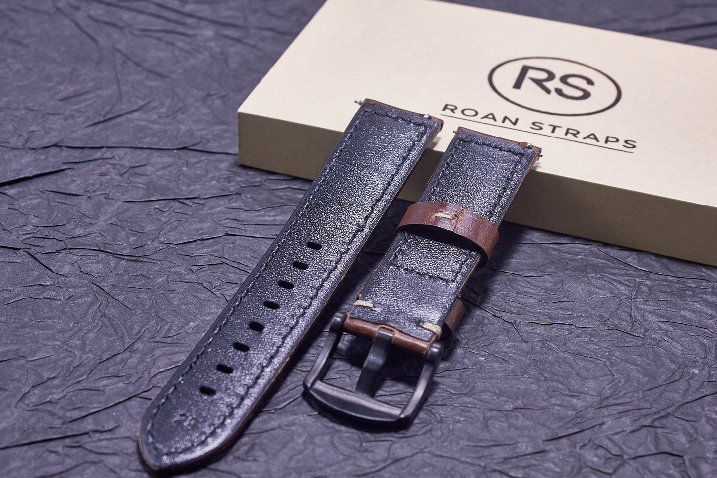 ROAN Straps  |  Dark Brown Italian Calfskin Watch Strap - Artisan Tanned & Hand-Finished（18mm 19mm 20mm 21mm 22mm）