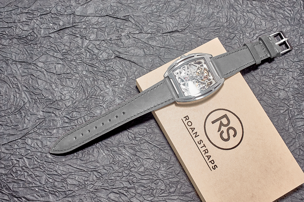 ROAN Straps | Green Italian Leather Watch Strap with Silver Pin Buckle - Handmade Artisanal Watch Band (20mm 22mm 24mm)