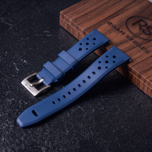 ROANSTRAPS Deep Ocean Horizon - Premium FKM Rubber Watch Strap (20mm & 22mm)