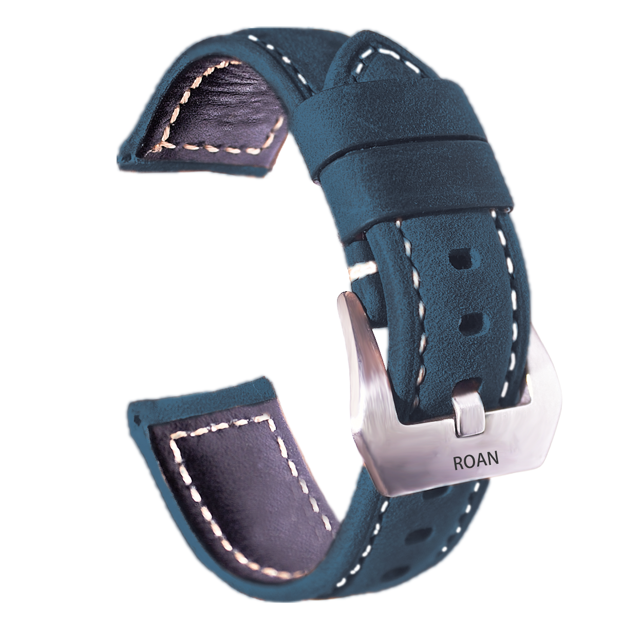 ROAN Straps | Handmade Brown Italian Leather Watch Strap - Premium Artisanal Watch Band (20mm 22mm 24mm)
