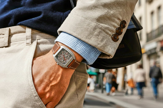 ROAN Straps | Dark Brown Italian Leather Watch Strap - Vintage Retro Design with Modern Craftsmanship（18mm 19mm 20mm 21mm 22mm 24mm)