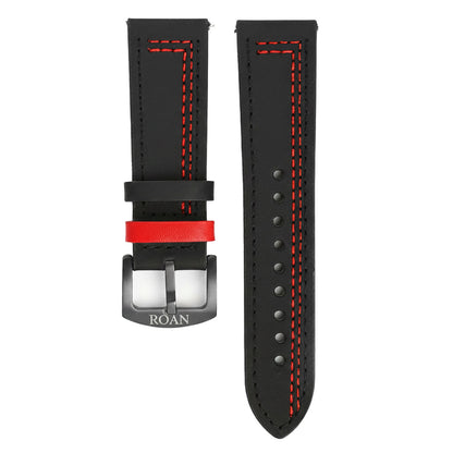 ROAN Straps  |  Genuine Leather Watch Strap - Vintage Dark Brown with Yellow Contrast Stitching(18mm 19mm 20mm 21mm 22mm 24mm)